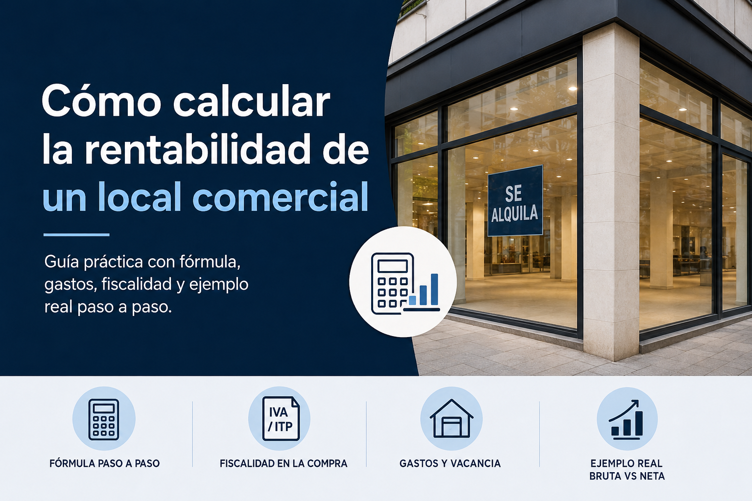 Cómo calcular la rentabilidad de un local comercial